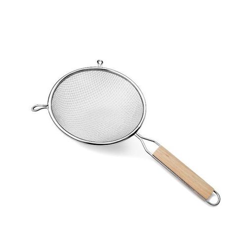 COLADOR AC. INOX. CRYSTAL ROCK (13361) 12.5 cm. C/MANGO MADERA