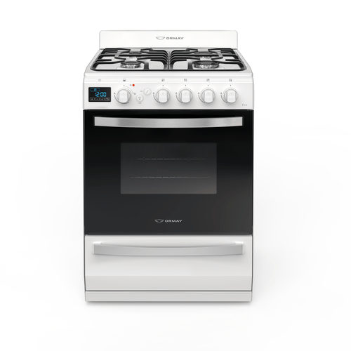COCINA A GAS 4 HORNALLAS ORMAY (99206) EVO BLANCO MG