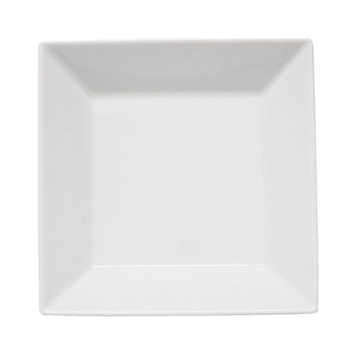 PLATO LOZA HONDO OXFORD (1124481) CUADRADO BLANCO 21cm.