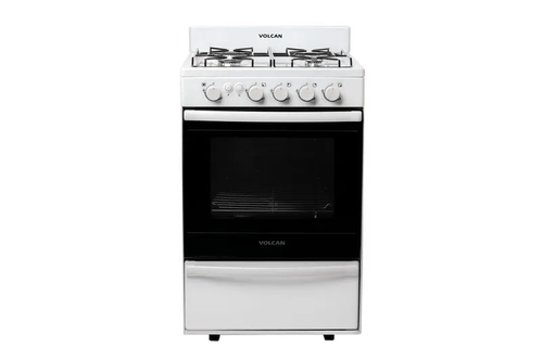 COCINA A GAS 4 HORNALLAS VOLCAN (87643V) BLANCA MG 55 cm.