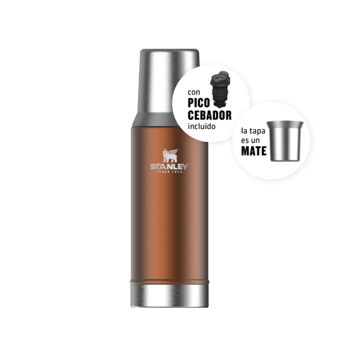 TERMO 800ml. STANLEY (10-10296-002) ACERO INOX. MATE-SYSTEM MAPLE