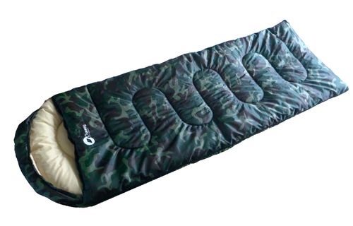 BOLSA P/DORMIR CAMMPY (7529) CAMO 200+30x80 Cm. 300 Grs. (0ºC)