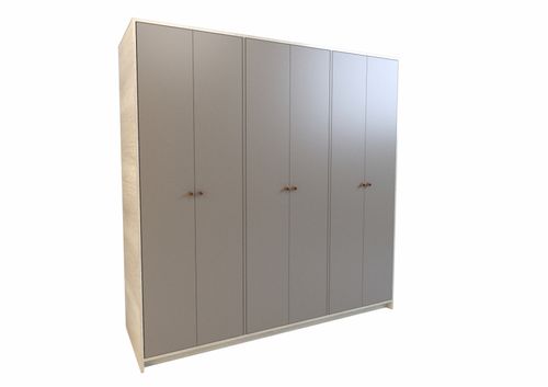 PLACARD TABLE´S (6007-NCG) 1.80 Mts. 6 PTAS. 4 CAJ. NEVADO/GRIS C.