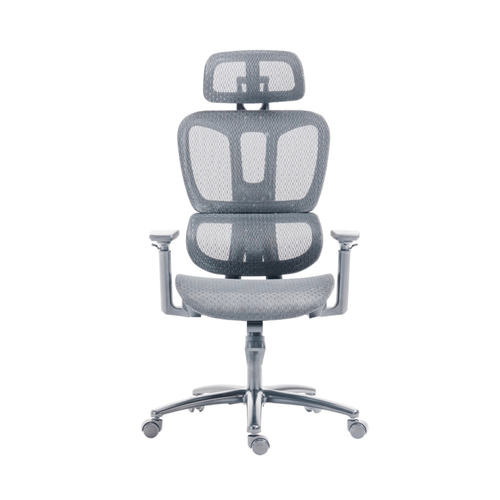 SILLA GIRATORIA MICROCASE (601000103) TELA MESH BIG BOSS V2 GRIS C/BR. C/REG. NEUM.