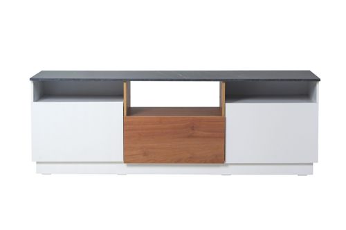 RACK TV RICCHEZZE (3-47-354-87) MESINA MUNDIAL PIETRA/BLANCO/COGNAC
