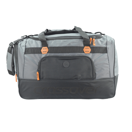 BOLSO MEDIANO CROSSOVER (67756) CLARK GRIS/NEGRO POLIESTER 25"
