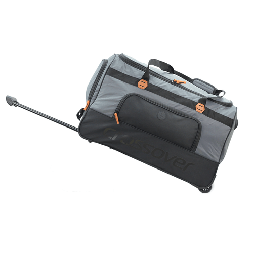 BOLSO MEDIANO C/CARRO CROSSOVER (67817) CLARK GRIS/NEGRO POLIESTER 26"