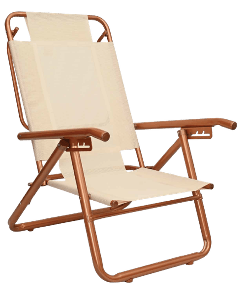 REPOSERA ALUMINIO DESCANSAR (80053) LONA COVERSOL 1 1/4" 5P. P/ALUMINIO PLAYERA COBRE