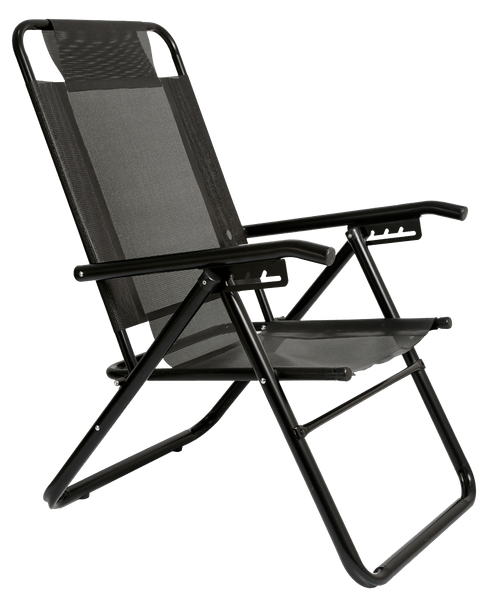 REPOSERA ALUMINIO DESCANSAR (80040) LONA COVERSOL 1 1/4" 5P. P/ALUMINIO BLACK