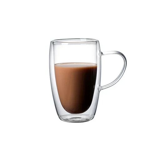 TAZA DOBLE VIDRIO CRYSTAL ROCK (17152) C/ASA 350 ml.
