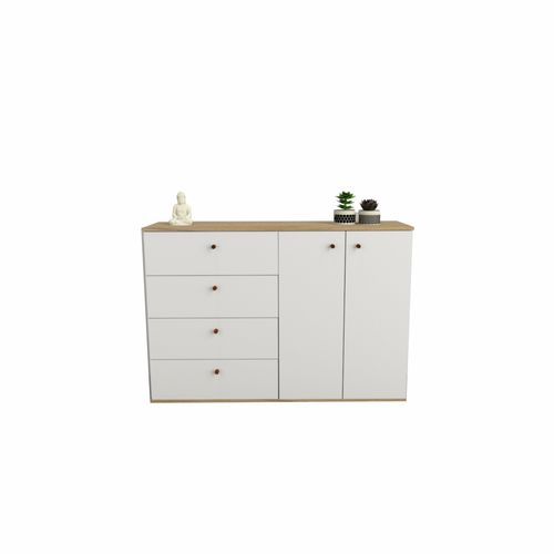 BAHIUT VAJILLERO TABLE´S (7009-COE) 1.35 Mts. 2 PUERTAS/4 CAJONES OLMO F./EVEREST