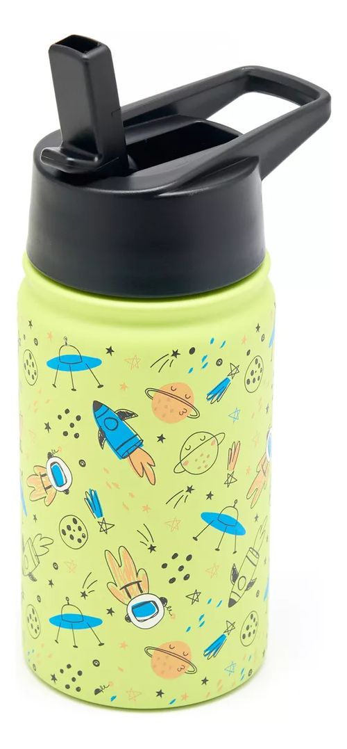 BOTELLA AC. INOX. TERMICA OZZ (BOT-355) 335ml. NAVE ESPACIAL C/PICO