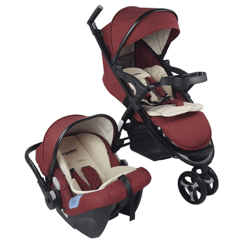 COCHECITO P/BB PLEGABLE PERBAMBINI (222) ESCORPIO 3 RUEDAS TRAVEL SYSTEM