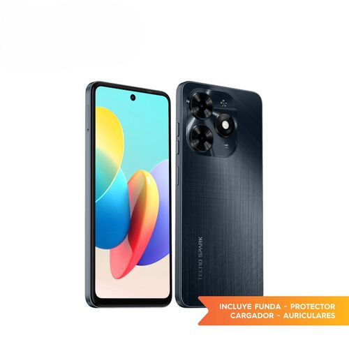 CELULAR LIBRE TECNO (11689) SPARK 20C GRAVITY BLACK 6.56" 4+4GB RAM 128GB ROM