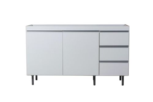 BAJO MESADA RICCHEZZE (31604786) ARCO 3C. 1.40 Mts. BLANCO ALUMINIO