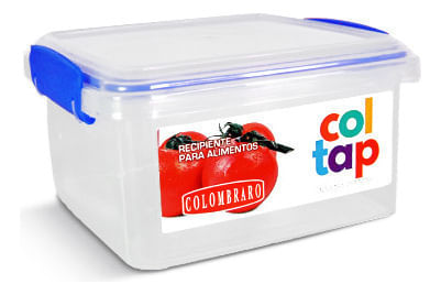 ENVASE PLASTICO HERMETICO COLOMBRARO (3622) Nº 2 COL-TAP C/REJILLA