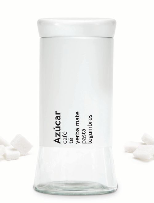 FRASCO VIDRIO LISO NOUVELLE CUISINE (1114011) 0.95 L. BLANCO AZUCAR