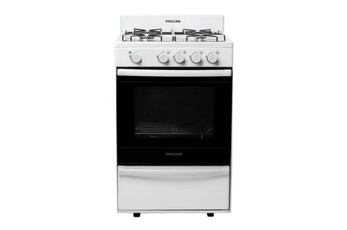 COCINA A GAS 4 HORNALLAS VOLCAN (87644V) BLANCA MG 55 cm.
