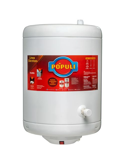 TERMOTANQUE ELECT. 53 POPULI (06688) C/I 1400 W. 60 L/H TPOP70I053