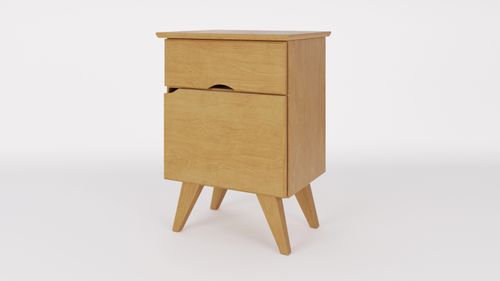 MESA DE NOCHE INMACOL (126-1) ESCANDINABA MIEL 1 CAJ. 1 PTA .