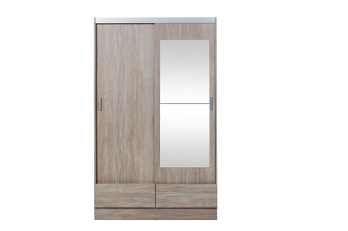 PLACARD RICCHEZZE (34836828) TANA PLUS 2Ptas. CORREDIZAS 2Caj. C/ESPEJO FRESNO BLANCO