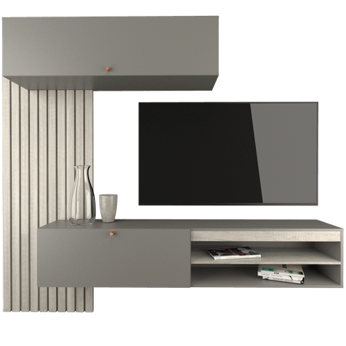 CENTRO DE ENTRETENIMIENTO P/COLGAR TABLE´S (1113-CNG) 2 NOGAL L./GRIS C.