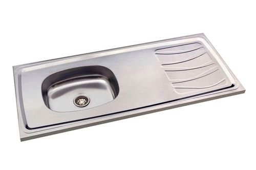 MESADA AC.INOX. RICCHEZZE (36026485) ARCO BACHA REVERSIBLE 160x52 Cm. NACIONAL