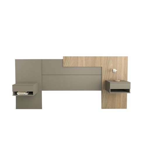 RESPALDO 1.80 Mts. TABLE´S (6447-COG) ADAPTABLE 1.80 A 2.00 OLMO F./GRIS C.