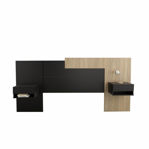 RESPALDO 1.80 Mts. TABLE´S (6447-CON) ADAPTABLE 1.80 A 2.00 OLMO F./NEGRO M.