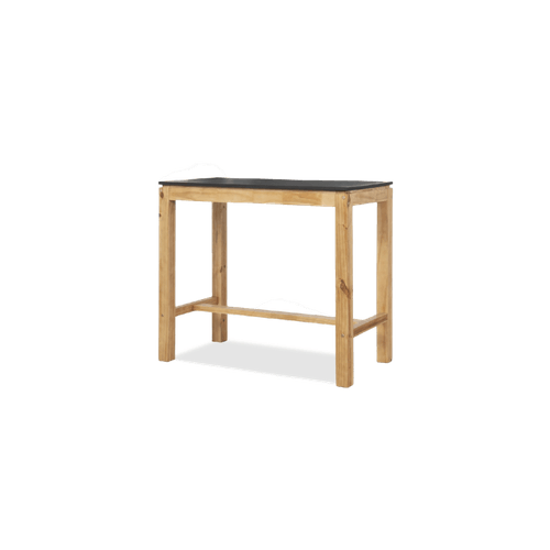 BARRA DE MADERA DEFRANCE (OT000059) DESAYUNADOR LUSTRE MIEL TAPA NEGRO 1.19 Mts.