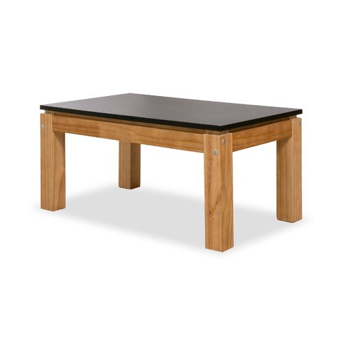 MESA CENTRO DEFRANCE (OT000033) MODERNA PATAS MIEL TAPA NEGRA