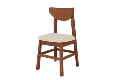 SILLA MADERA INMACOL (146-3) x 1 NORWAY CASTAÑO RESPALDO CURVO