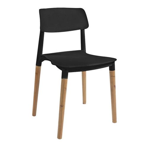 SILLA POLIPROPILENO UNICAN x 1 MILAN NEGRA