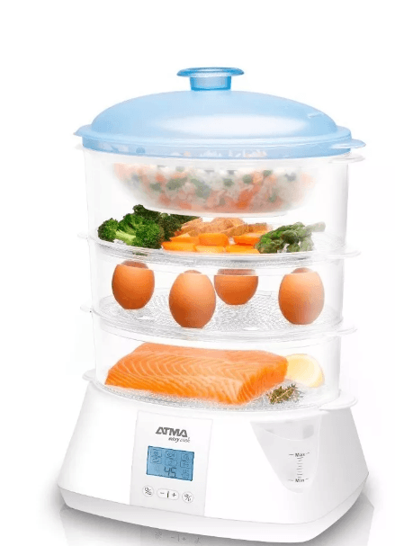 VAPORERA ELECTRICA ATMA (VA8121P) CON TRES BANDEJAS