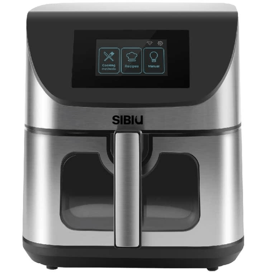 FREIDORA ELECTRICA SIN ACEITE SIBIU (FA08) 8 L. 1700 W. AC. INOX.