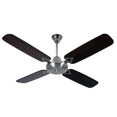 VENTILADOR P/TECHO SEVERBON (VTA420AW) 80 W. 4 ASPAS MADERA WENGUE Y NEGRO PLATA