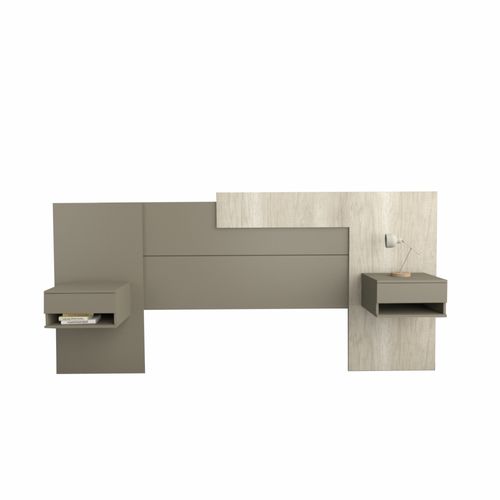 RESPALDO 1.40 Mts. TABLE´S (6446-NCG) ADAPTABLE 1.40 A 1.60 NEVADO/GRIS C.